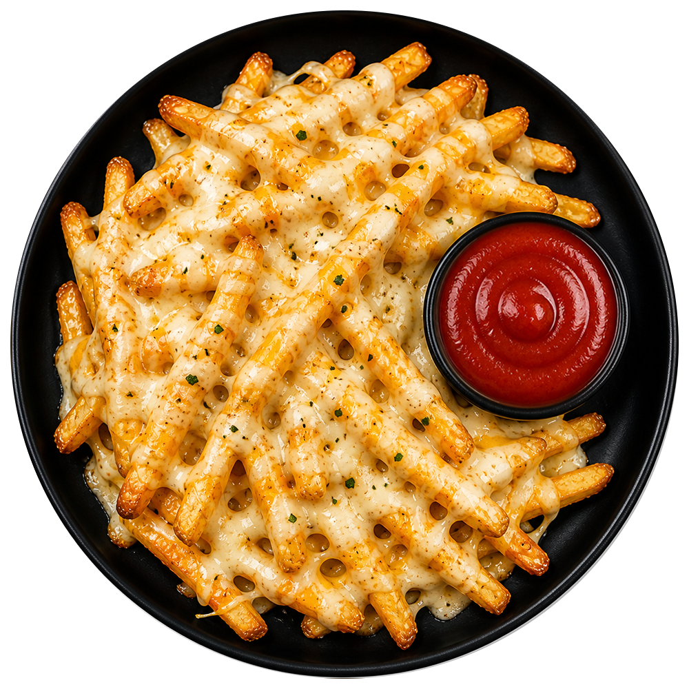 Cheesy French Fries – Menu item at Mirako Pizzerria